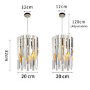 Small Round Gold k9 Crystal Modern Led Chandelier for Living Room Kitchen Dining Room Bedroom Bedside Luxury Indoor Lighting