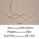 Remote control Modern LED Pendant Lights For study Kitchen Dining Living Room Cord Hanging Lustre Indoor Lamps Input AC90-260V