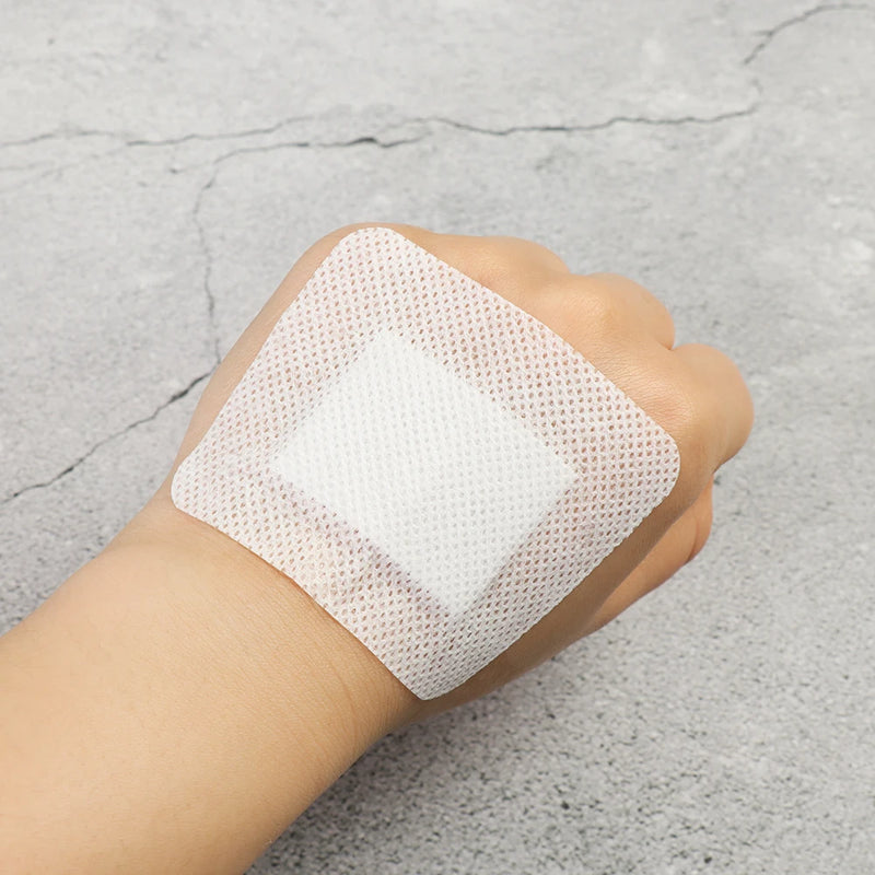 10/50/100Pcs 6x7cm 6x10cm Breathable Self-adhesive Wound Dressing Band Aid Bandage Large Wound First Aid Wound Hemostasis