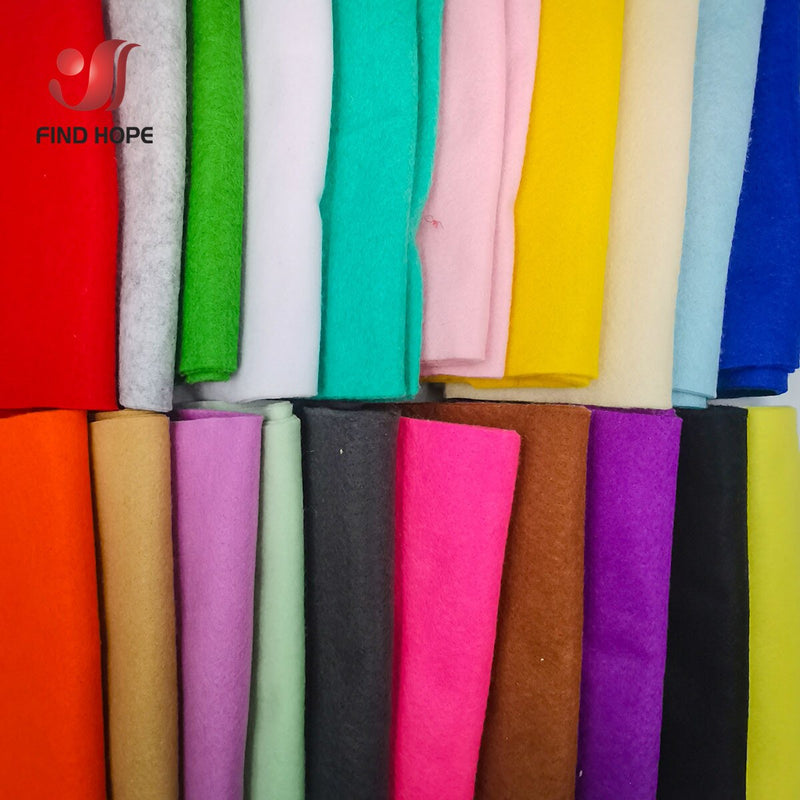 7 Rolls 20*90cm Soft Felt Fabric Non-woven Felt Fabric Sheet  DIY Sewing Dolls Crafts Material 1.4mm Thick