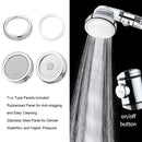 Bathroom SPA Shower Head 3 Modes Adjustable One-Button Water Stop With Anion Filter Ball High Pressure Nozzle Replaceable Panel