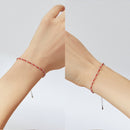 BISAER 925 Sterling Silber Runde Glücksblaue Böse Augen Liebe Herz Offene Armreifen Damen &amp; Mädchen Silber Armbänder Mode Schmuck