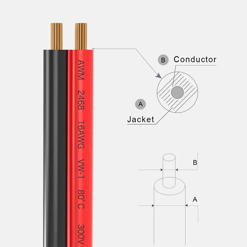 Solar Panel Charging Cable Extension Cable16AWG 150cm suit for Charge ALLPOWERS GoalZero Eco-flow etc. Solar Generator.