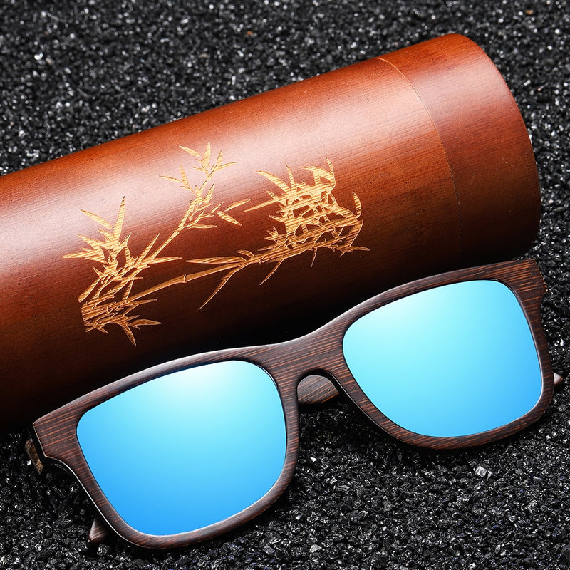 EZREAL Natural Polarized Wooden Sunglasses Men Bamboo Sun Glasses Women Brand Designer Original Wood Glasses With Wooden Box