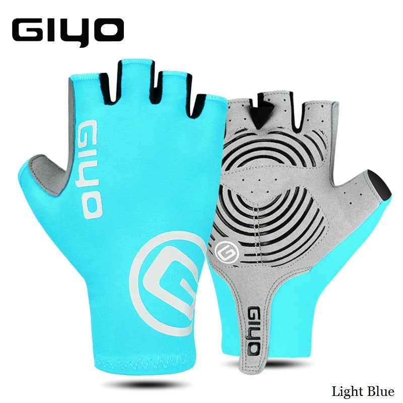 Giyo Breaking Wind Cycling Half Finger Gloves Anti-slip Bicycle Mittens Racing Road Bike Glove MTB Biciclet Guantes Ciclismo