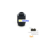 50pcs/lot DIY Blocks Building Bricks Cylindrical Educational Assemblage Construction Toys for Children Size Compatible Brand