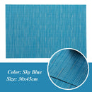 2/4/6Pcs Placemats PVC Dining Table Mat Weave Disc Pads Bowl Coasters De Cozinha 30*45cm Plate Bar Kitchen Coffee Table Mat