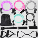 12-teiliges Widerstandsband-Set Bodybuilding Home-Gym-Ausstattung Professionelles Trainings-Fitness-Expander-Set aus elastischem Gummi
