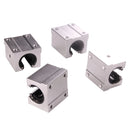 4PCS/LOT SBR10UU SBR12UU SBR16UU SBR20UU SBR25UU 12mm 16mm 20mm Linear Ball Bearing Block for CNC Router SBR Linear Guide Rail
