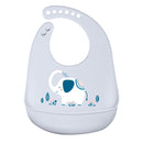 LOFCA 1pc Animal Cartoon Silicone Waterproof Bib Food Grade BPA&amp;PVC Free Silicone Soft Baby Bib Adjustable Easy Wash and Clean