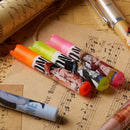 6 Colors Highlighter Pen Fluorescence Cartoon Series Art Mark School Student Office Stationery Small Mini Drawing PaintingKawaii