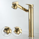 ELLEN Multifunction Bathroom Sink Faucet Hot Cold Water Mixer Crane Antique Bronze Deck Mounted Universal Water Taps EL1326