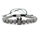 Herrenschmuck Armband Männer Luxus Königsarmreif Set Römische geflochtene Armbänder für Frauen Mode Armband Gold Manschette Freundschaftsgeschenke