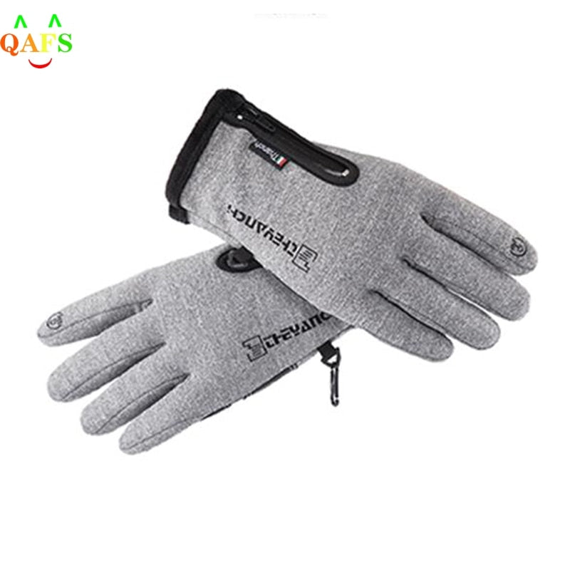 Outdoor Winter Gloves Waterproof Moto Thermal Fleece Lined Resistant Touch Screen Non-slip Motorbike Riding