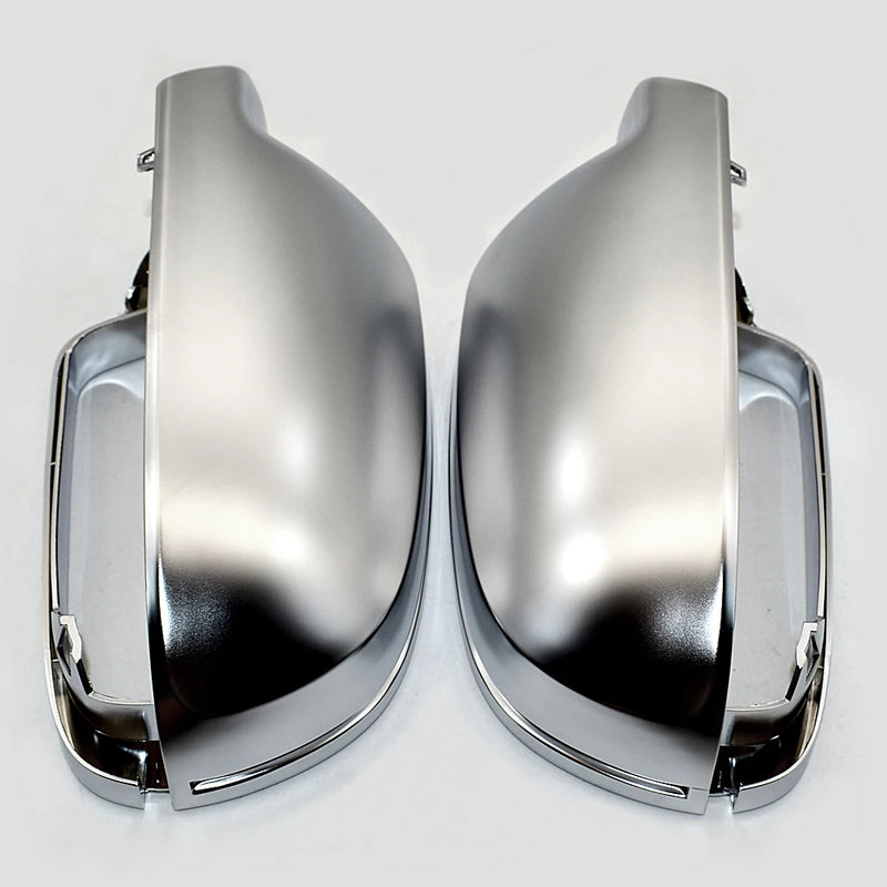 Matt Chrome Mirror Cover Rearview Side Mirror Cap S Line For Audi A3 A4 A5 B8.5 B8K 2011-2016 8F0857527B 8F0857528B