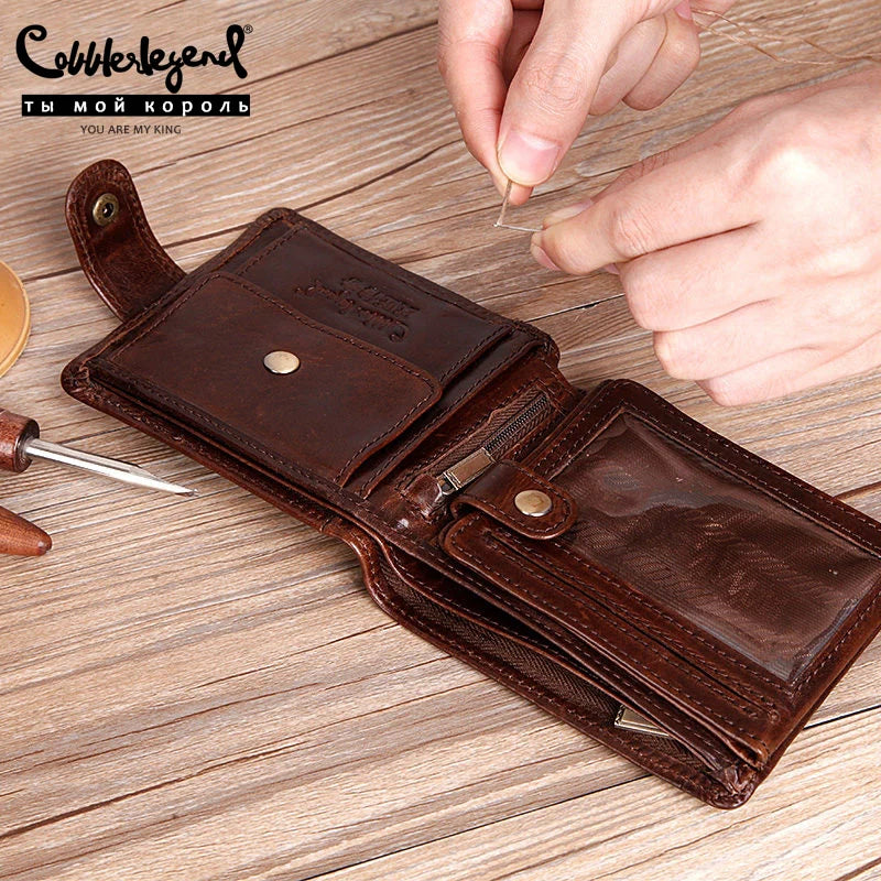 Cobbler Legend Leather Men's Wallet Short 100% High-quality Fashion Large-capacity Coin Purse 2021 Original Brand Purse