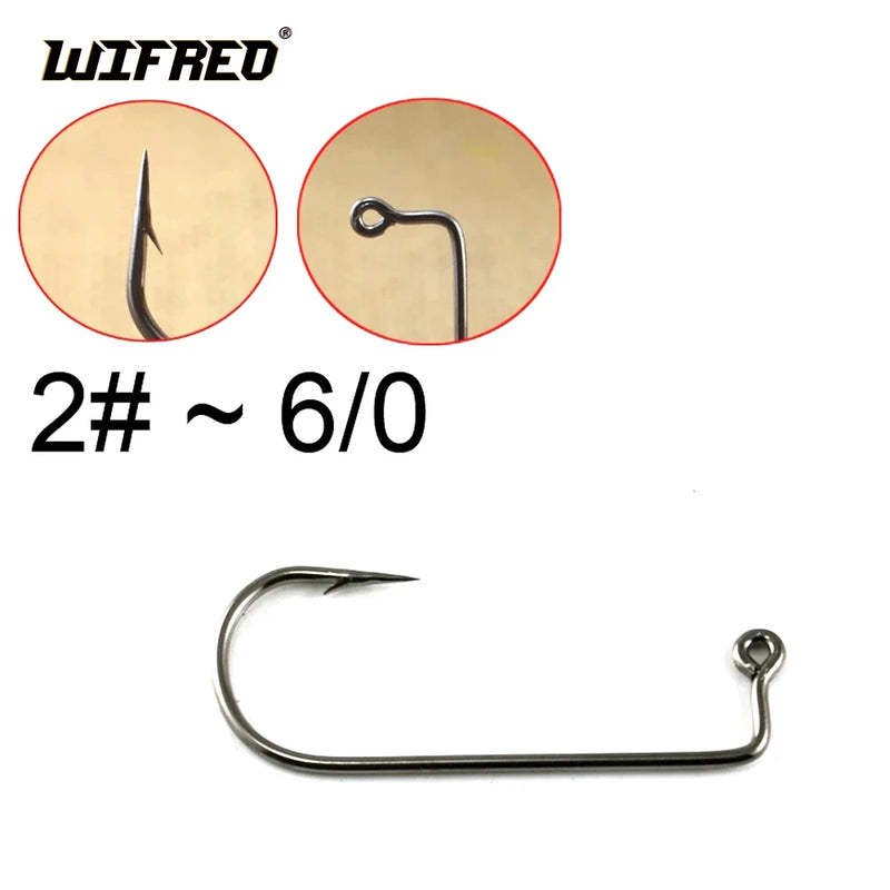 100PCS  Aberdeen Offset Jig Hook High Carbon Steel 90 Degree Shank Bent Saltwater Jig Hooks 8 6 4 2 1 1/0 2/0 3/0 4/0 5/0 6/0