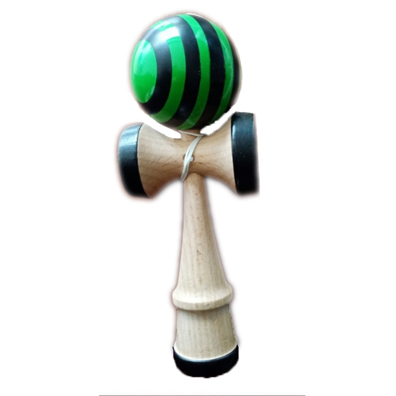 1 Piece Professional Bamboo Paint Wooden Kendama Balls Skillful Jumbo Kendama Juggle Game Balls Outdoors Toys for Children