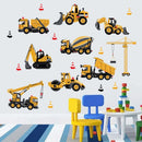 Cartoon Traktor Wandaufkleber DIY Transport Autos Wandtattoo Dekoration für Kinderzimmer Jungen Mädchen Kinder Schlafzimmer Wohnkultur