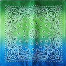 New Fashion Hip Hop 100% Cotton Bandana Square Scarf handkerchief Gradient Paisley print For Women Men Unisex headband 55*55cm