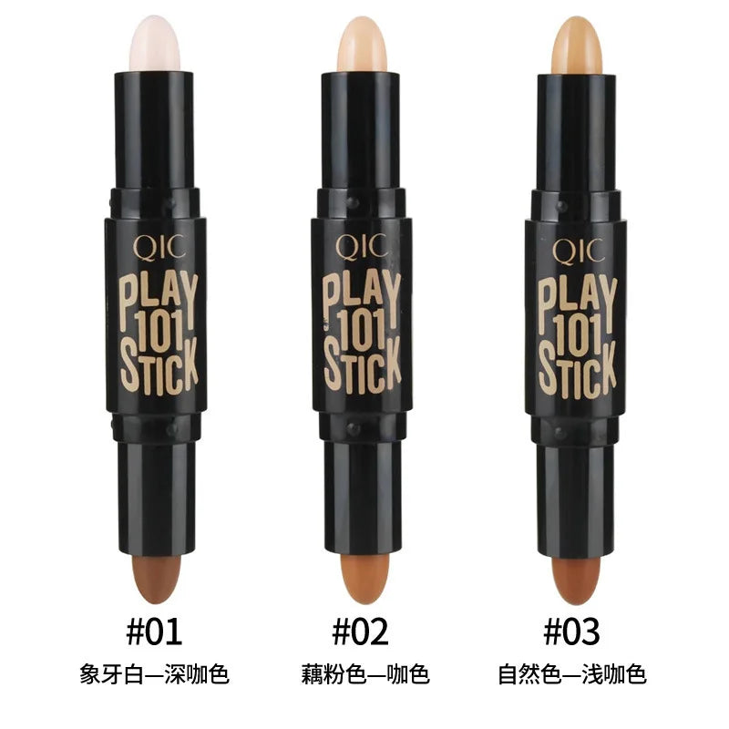 Lady Facial Highlight Foundation Base Contour Stick Beauty Make Up Face Powder Cream Shimmer Concealer Camouflage Pen Makeup