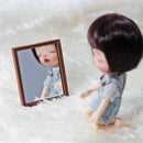 1Pcs 1/12 Dollhouse Miniature Accessories Mini Alloy Mirror Simulation Bathroom Mirror Model Toys for Doll House Decoration