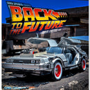 WELLY 1:24 the film Back to the Future Car Alloy Car Model Simulation Car Decoration Collection Gift Toy Die Casting Model