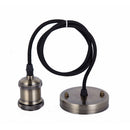 The Edison Halo | Vintage E27 Pendant Lamp Holder, 6 Finishes