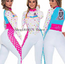 Women's Long sleeve Pro Team Triathlon Suit Cycling Jersey Skinsuit Jumpsuit Maillot Cycling Ropa ciclismo set pink gel
