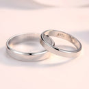 Fashion Pure 100% 925 Sterling Silver Women Men Ring Simple Smooth Wedding Band Anniversary Jewelry Gift for Couple  Lovers