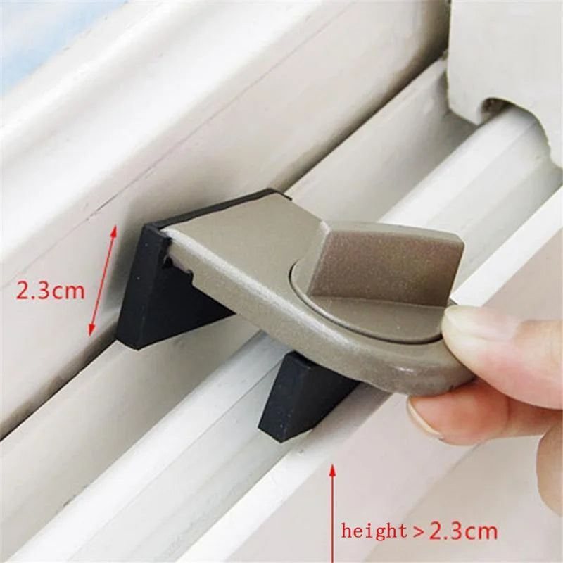 Adjustable Sliding Sash blocking lock buckle alloy Door window Limiter latch stay position stopper Child baby safety protection