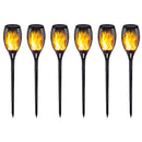 4Pcs Solar Flame Lamp Outdoor Torch Lights IP65 Safety Waterproof Light Flicker Lights for Garden Decoration Landscape Lawn Lamp
