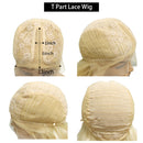 Pixie Cut Bob Lace Part Perücken 150% Dichte Blonde Lace Closure Echthaar Perücken Kurze Closure Perücken Vorgezupft mit Babyhaar