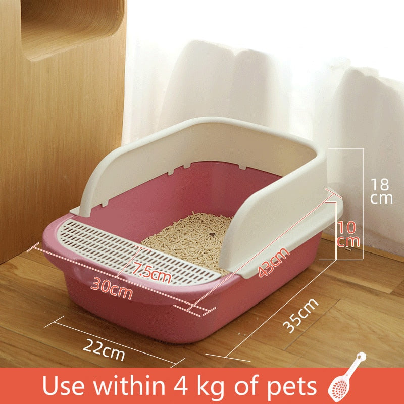 Large cat litter box anti-splashing full semi-closed cat toilet deodorant cat small cat deodorant feces basin sand basin