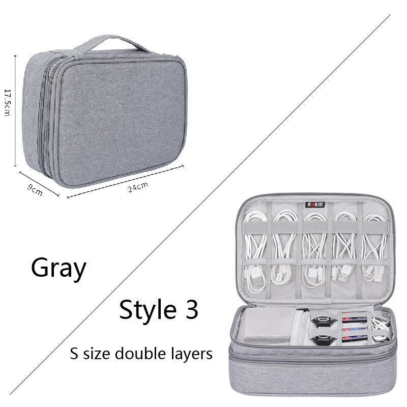 BUBM bag for power bank digital receiving accessories case for ipad cable organizer portable bag for USB