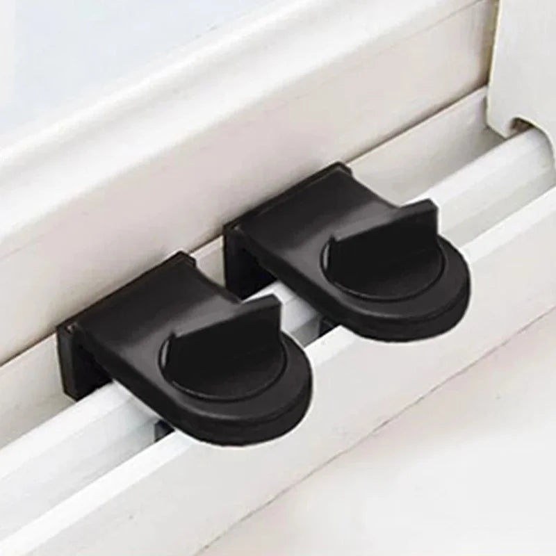 Adjustable Sliding Sash blocking lock buckle alloy Door window Limiter latch stay position stopper Child baby safety protection