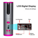 Automatic Hair Curler Ceramic Hair Iron Curling Iron for Hair Waver Wand Curling Wand Curlers Cordless USB Charging Curler Iron