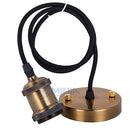 The Edison Halo | Vintage E27 Pendant Lamp Holder, 6 Finishes