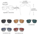 GCV 2021 Brand Classic Pilot Square Polarisierte Sonnenbrille Metallrahmen Herren Fahrbrille Männliche Sonnenbrille UV-Schutz Luxus