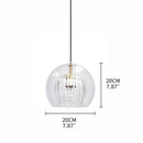 Nordic restaurant lights glass chandelier kitchen bar office coffee shop creative lamp bedroom bedside staircase hanging lights