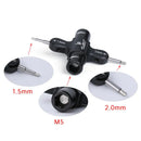iFlight Propeller-Werkzeug (Knarre mit Lager) Quad M5 Schraubenschlüssel 1,5mm/2mm Schraubendreher mit integriertem Einweglager-Werkzeug für RC Drone FPV