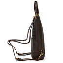 Luufan Crazy Horse Genuine Leather Men's Backpack 2 Use Multifunction Rucksack Big Capacity Daypack Men School Bags Travel Bags