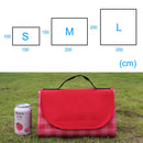 Outdoor Tragbare Picknickdecke 3 Größen Wasserdichte Strandmatte Baby Schlaf Feuchtigkeitsdichte Karierte Mehrspieler Campingmatte