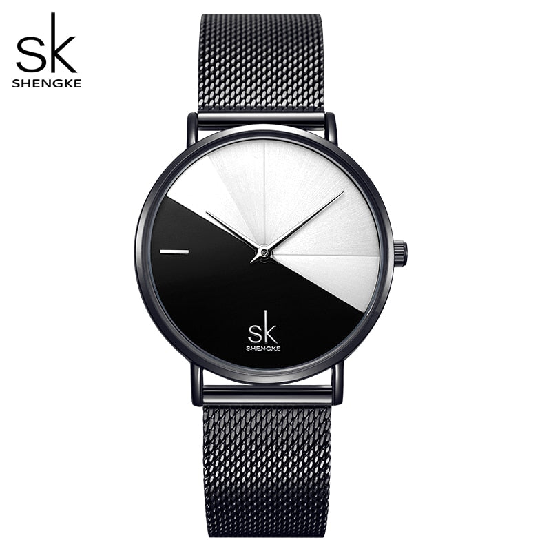 Shengke Original Design Woman Watches Creative Fashion Womens Quartz Wristwatches SK Ladies Clock Movement Montre Feminino Watch