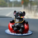 Auto Bulldog Ornament Dominanter Sofa-Hund-Konsole Armaturenbrett Kreativität Tier-Actionfigur Auto Innenausstattung Dekoration