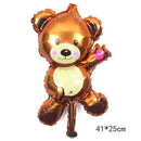 Cute Animal Foil Balloons Rabbit Fox Helium Balloon Happy Birthday Party Decorations Inflatable Baby Shower Children's day  Toys