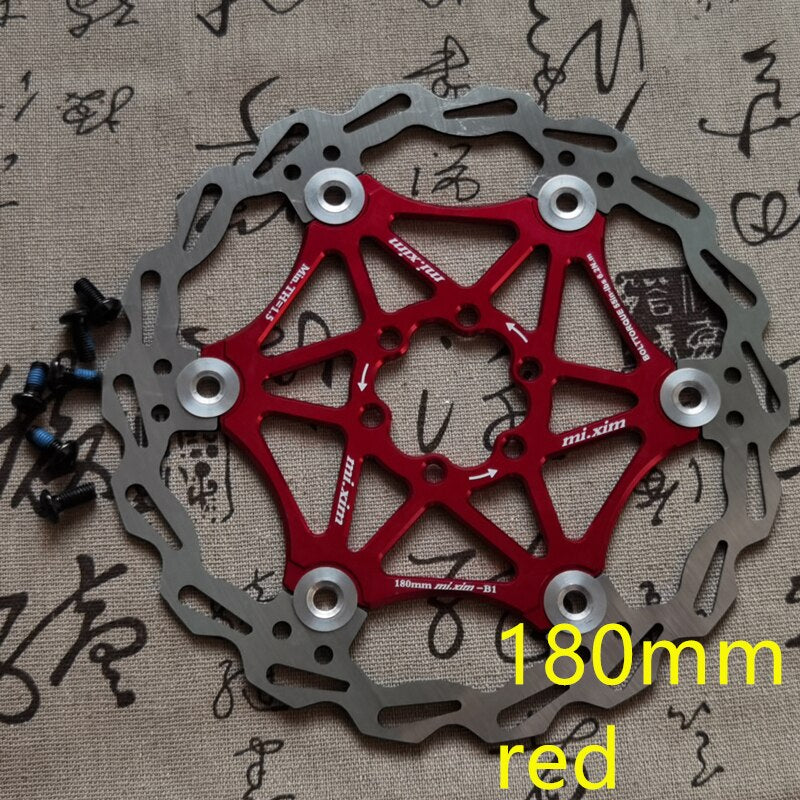NEW Bicycle Brake 160mm/180mm/203mm Disc Brake MTB DH Disc Rotors Hydreaulic Brake Pad Float Multicolor Brake pad Bicycle Parts