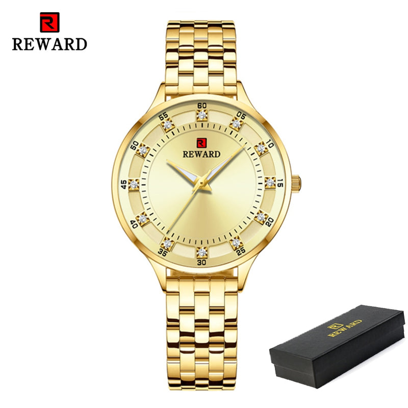 REWARD Fashion Luxury Brand Ladies Quartz Watch Casual Waterproof Women Watches Reloj Mujer 2023 Female Clock Relogio Feminino