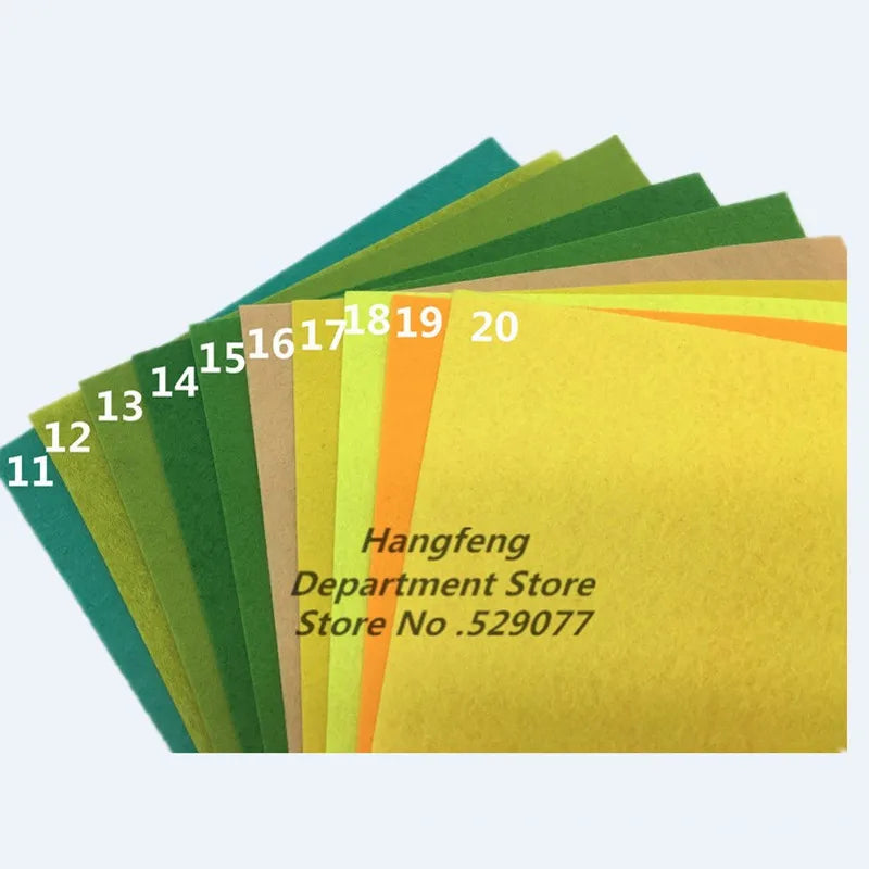 10*10/20*20/15*15*/20*30 40Sheets New Felt Cloth Non-woven Fabric Sewing Patchwork Needlework Material For DIY Dolls Crafts Toys