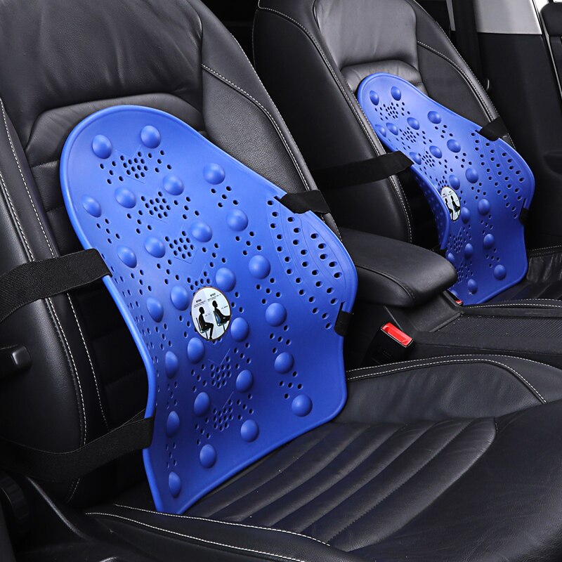 1PCS Universal Car Back Support Chair Massage Lumbar Support Waist Cushion Mesh Ventilate Cushion Pad For Car Office Home